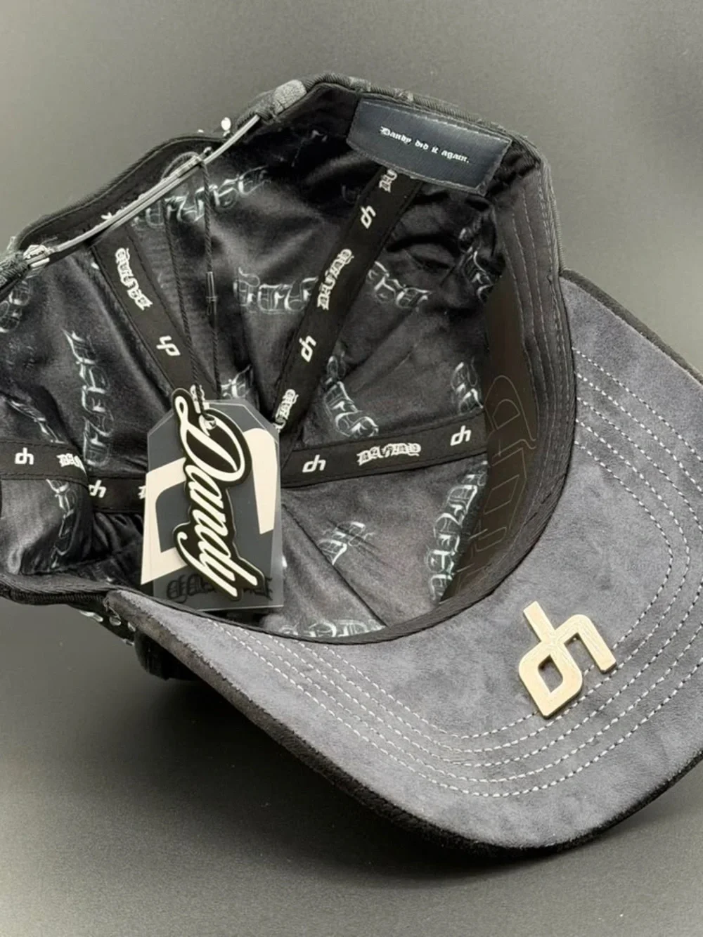 Black Rhinestone LA Baseball Cap